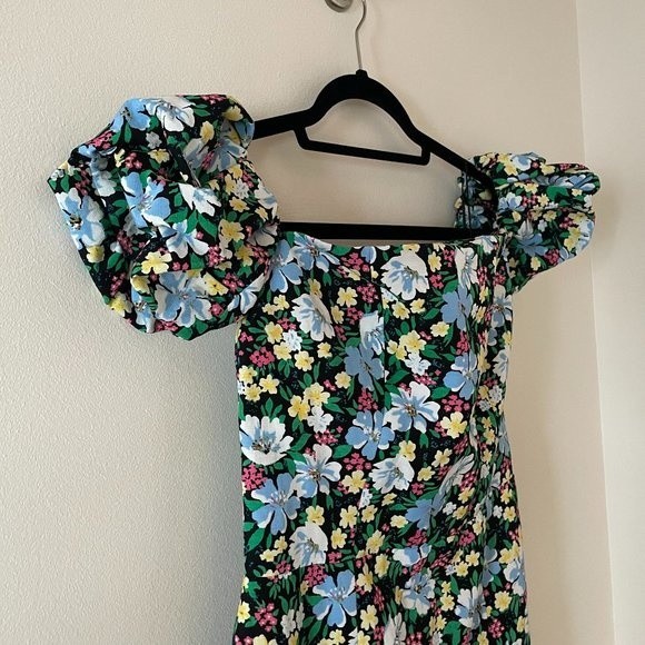 Maje Rapy Floral Off The Shoulder Mini Dress Emily in Paris Size 3 (Large) - Picture 8 of 15